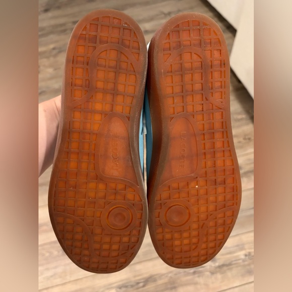 Lacoste Women’s Baseshot Translucent Sole Sneakers Blue Suede US 6.5 - Picture 12 of 12